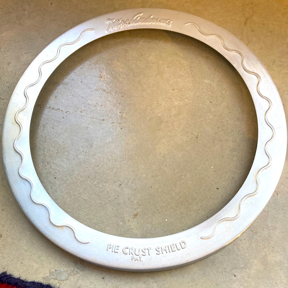 Mrs Anderson’s vintage aluminum  Pie Crust Shield